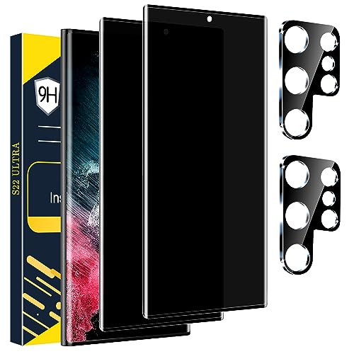 9 Pack Glass Privacy Screen Protector for Samsung Galaxy