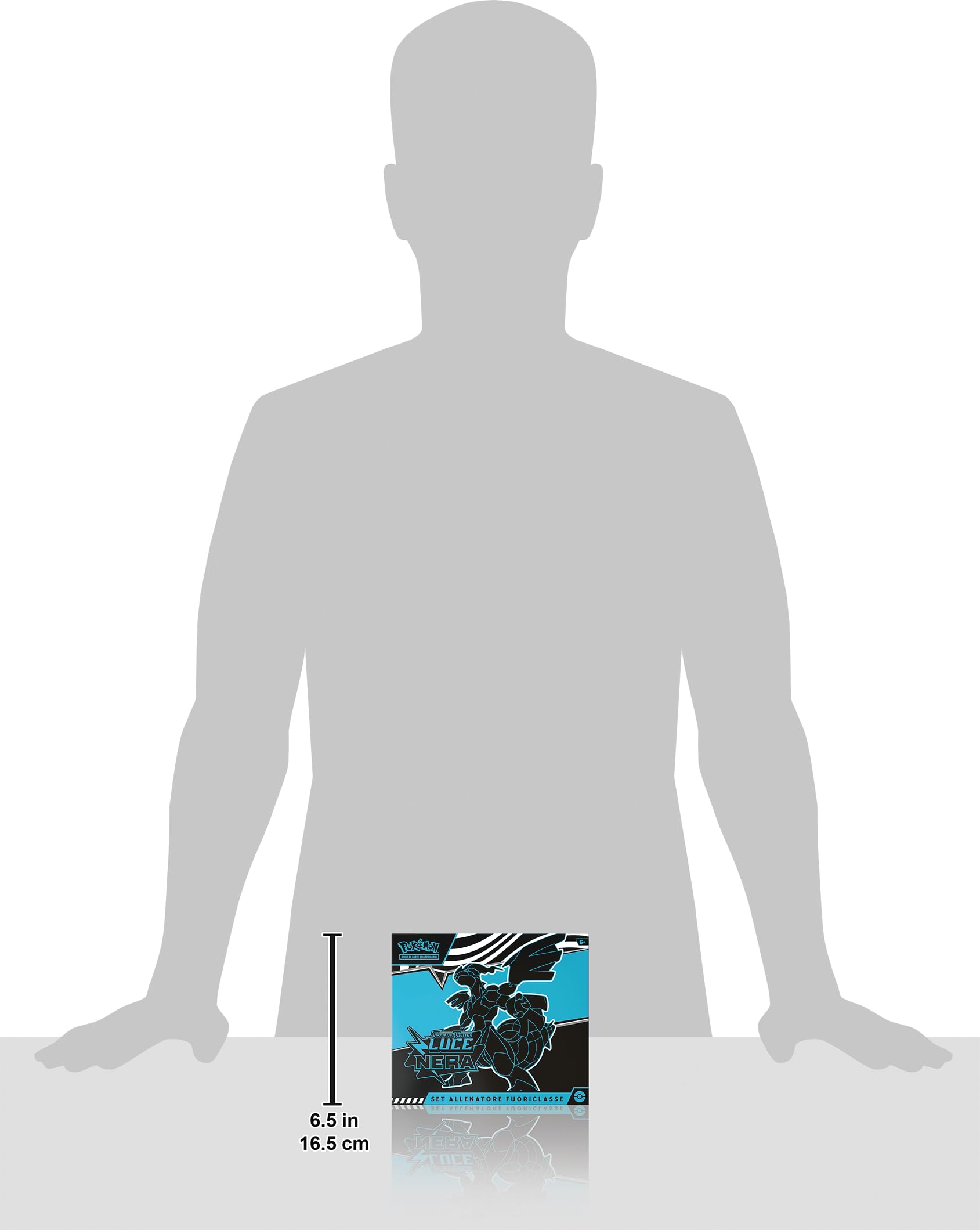 Pokémon: set Allenatore Fuoriclasse (Zekrom) dell’espansione Scarlatto e Violetto - Luce Nera del GCC Pokémon (una carta a figura intera di Thundurus, nove buste di espansione e accessori premium)