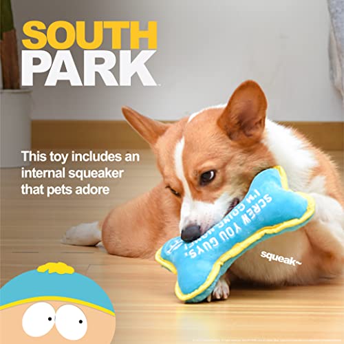 South Park For Pets Cartman Bone Toy Dogs With Minimal Stuffing And Squeaky Inside | Funny From Park, Flattie Plush Toy| Flat Chew Toy, 9 Inch (Ff20340) #TOP3
