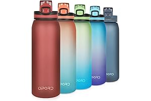 Opard 30oz Leak-Proof Water Bottle with Flip Top