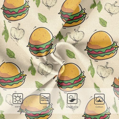 Little Girl Underwear Toddler Panties Kids Undies Hamburger Soft Cotton Briefs 2T-8Y3