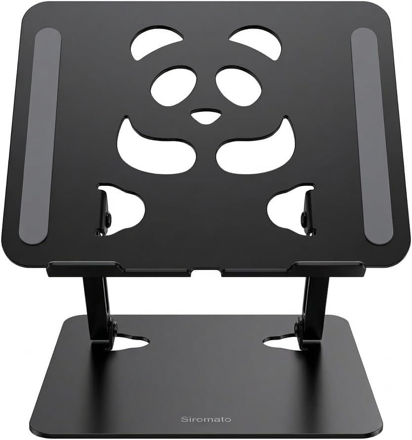 Stable Laptop Stand for Desk Fit for 10"-15.6" Laptops, Black