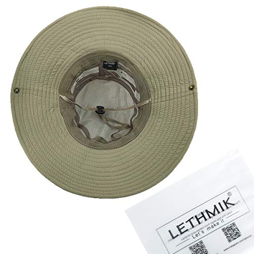 Lethmik Fishing Sun Boonie Hat Waterproof Summer Uv Protection Safari Cap Outdoor Hunting Hat #TOP7