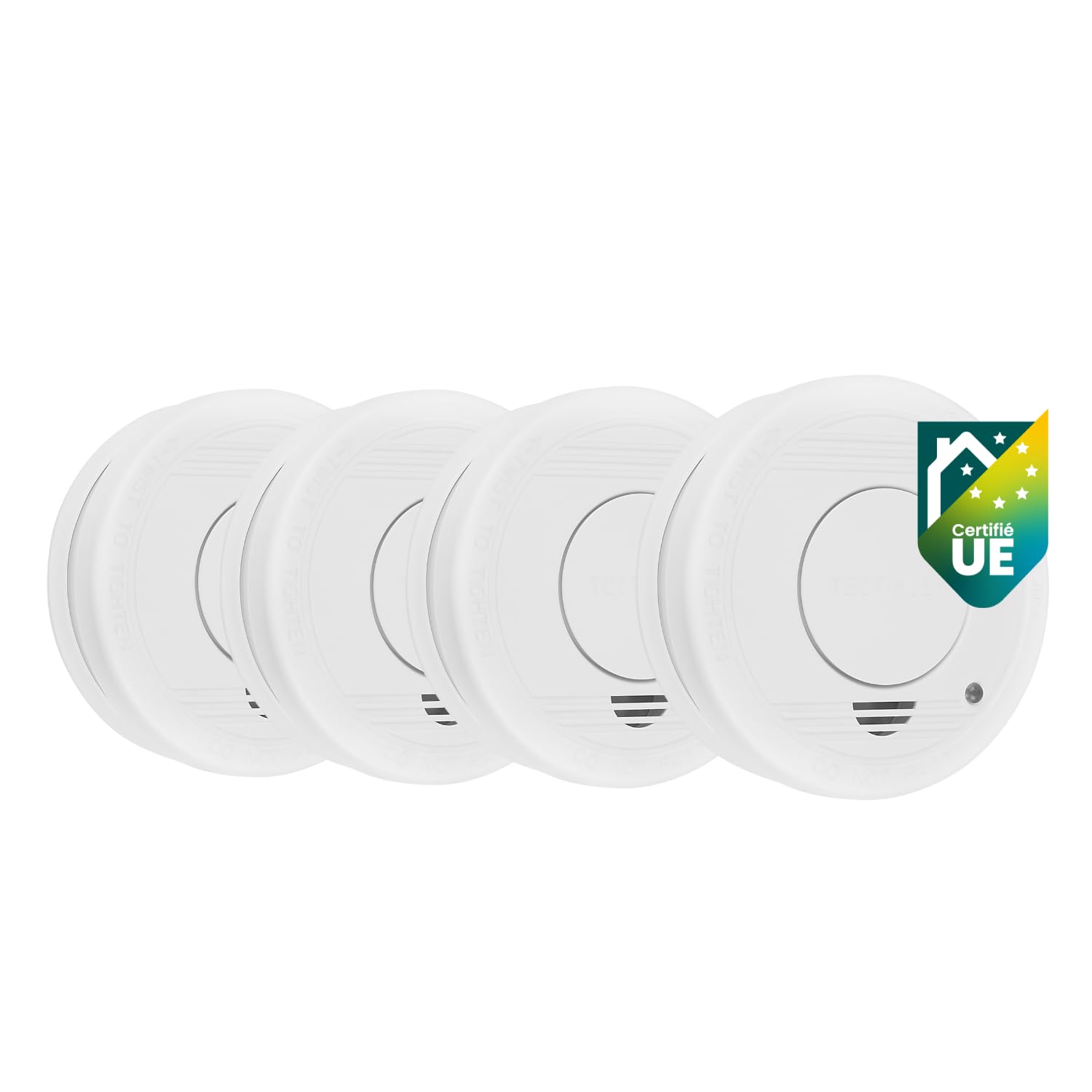 Smartwares Rivelatori di fumo Set di 4 | Rivelatori di fumo