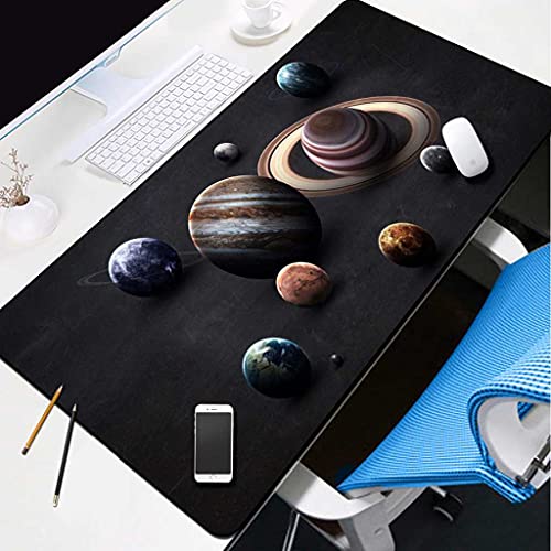 Tapis de souris XXL décor espace pour organiser votre bureau et jouer confortablement sur PC