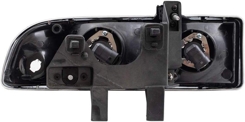 Brock Replacement Driver and Passenger Side Halogen Combination Headlight Assemblies Compatible with 1998-2005 Blazer and 98-04 S10 16526217 16526218