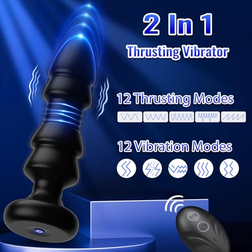 Plug anal vibrant à poussée télécommandé par APP pour point G - 2