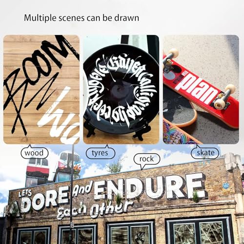 BAIRUIY Acrylic Paint Markers, 15mm Jumbo Felt Tip, Black and White Colored Waterproof and Permanent Paint Pens for Tagging, Signs, Calligraphy, and Outdoor Paintings