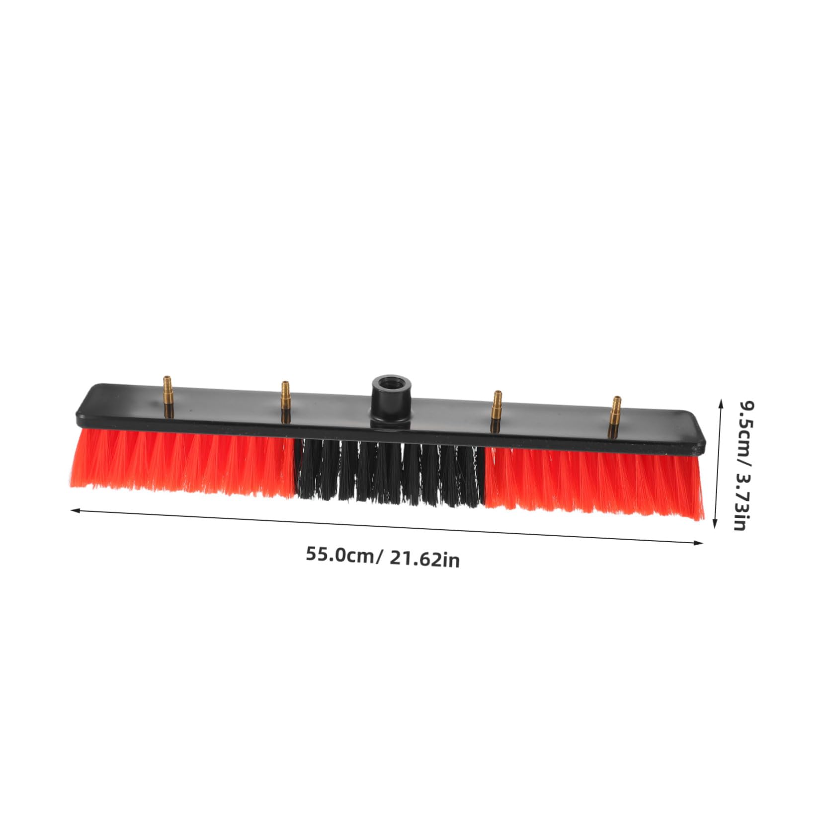 TOYANDONA Spazzola la Pulizia Pannelli Solari con Flusso D'acqua 21,7" Compatibile con Filettatura 3/4", Materiale Plastico e Acciaio, per Tetti e Aree con Risorse Idriche Limitate