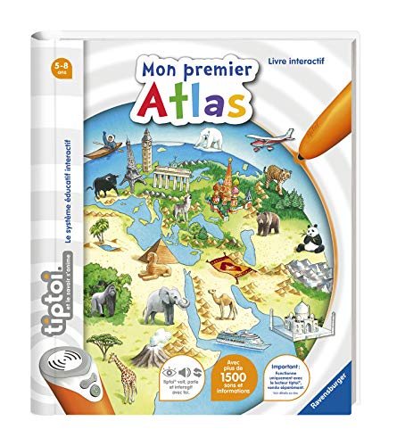 Ravensburger - Tiptoi Interactive Reader Komplettset - Mein erstes Atlas-Buch auf Französisch - Elektronische Lernspiele… – Bild 5