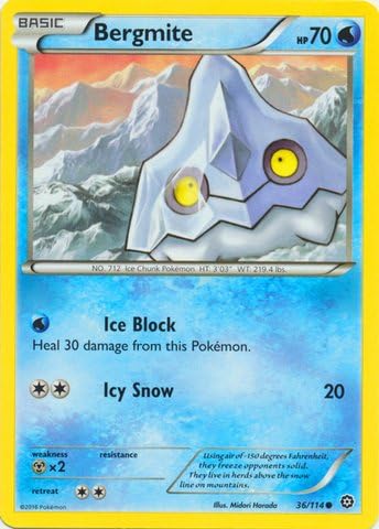 Pokemon - Bergmite (36/114) - XY Steam Siege