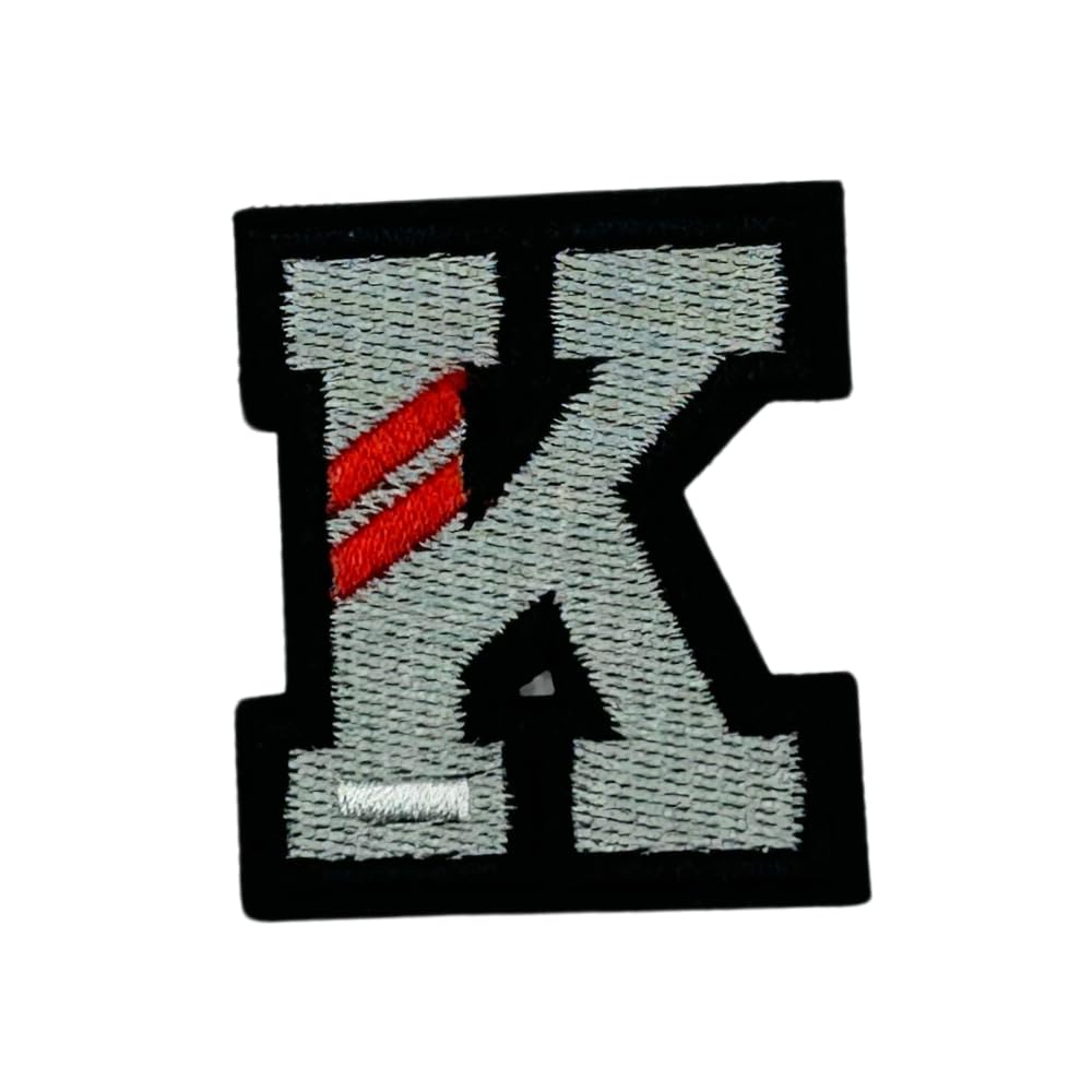 Project Nomad Velcro Hook Patch, Tacti-Cool Alphabet Collection, Letter K for bag/vest, tech gadgets for kids & adults, for school backpack, for pencil case, for gym bag, gift for men/women