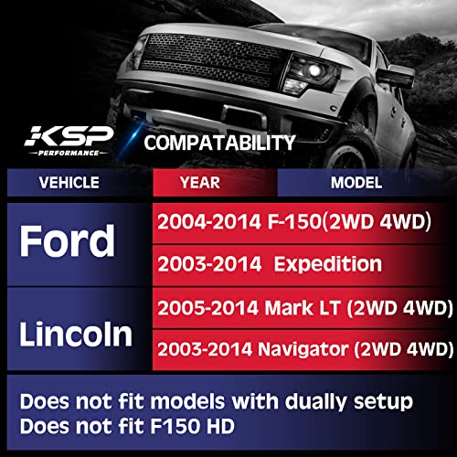 Image of KSP 6x135 Wheel Spacers for f150 2004-2014, 1.5 inch(38mm) Spacer with Hub Lip Compatible with Ford Expedition 2003-2014, Forged Spacer with M14X2 Thread 87.1mm Center Bore fit Navigator Mark LT 2005-14