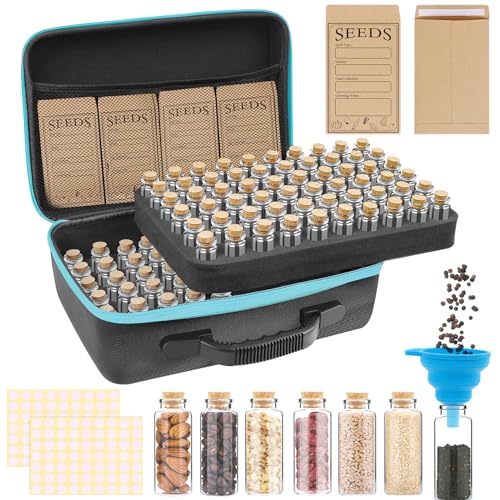 Seed Storage Organizer Box with 120 Slots
