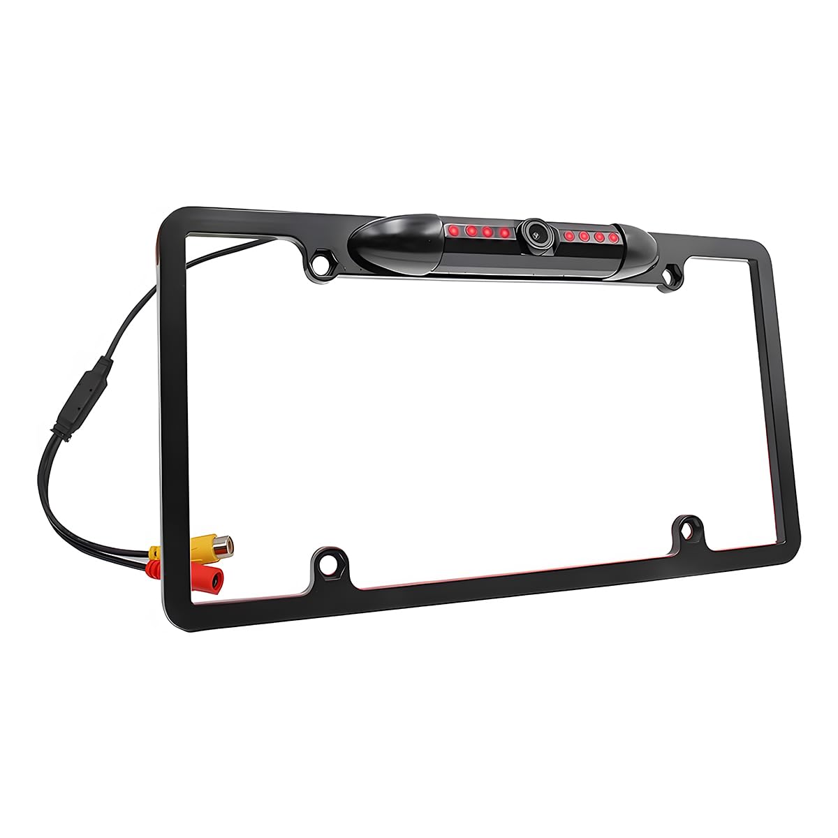 Universal License Plate Backup Camera - 170?? Wide Angle Night Vision IP68 Waterproof For Cars & Trucks