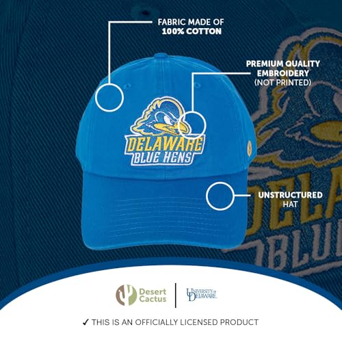 Gorra bordada ajustable Universitario Delaware miniatura 4