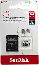 Cartao de Memoria Sandisk Ultra Microsdxc Uhs-I Card With Adapter – 64Gb