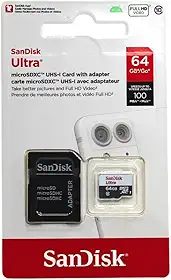 Cartao de Memoria Sandisk Ultra Microsdxc Uhs-I Card With Adapter – 64Gb