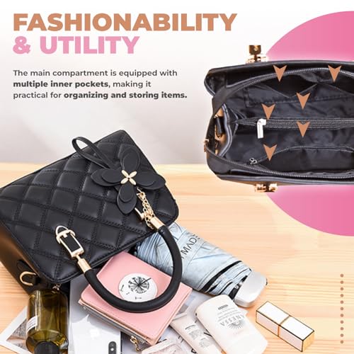 Women’s Shoulder Bag, Small Crossbody Handbag, Spacious, Multiple pockets, Adjustable strap4