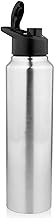 Stainless Steel 1000ml | 304 grade water bottle| 100% Leak Proof Water Bottle, Sipper Cap | Spill Proof for School, Office, Home, Gym 1 Litre Water Bottle for Men, Rust free (Silver, Pack of 1)