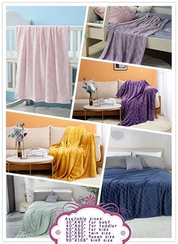 Crevent 001 Comfy Small Plush Flannel Fleece Throw Blanket thumb #5
