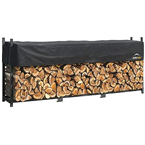 ShelterLogic 12' Ultra-Duty Firewood Rack-in-a-Box Wood Storage with Premium Steel