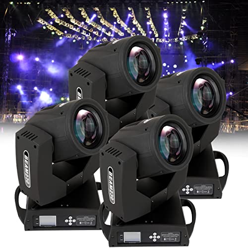 Ygreap 230W Moving Head Zoom Light Dmx 16Ch Beam 8 Prism Wash Spot Gobo Light Dj Disco Club Party Wedding Stage Effect Lighting (4 Pcs) #TOP1