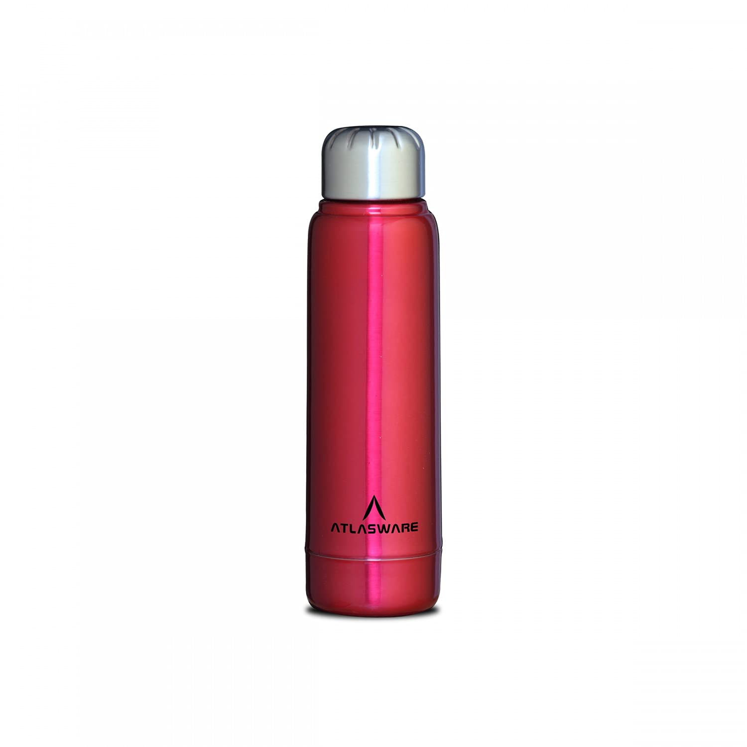 AtlaswareStainless Steel Vacuum Bottle, 220 Ml - Red