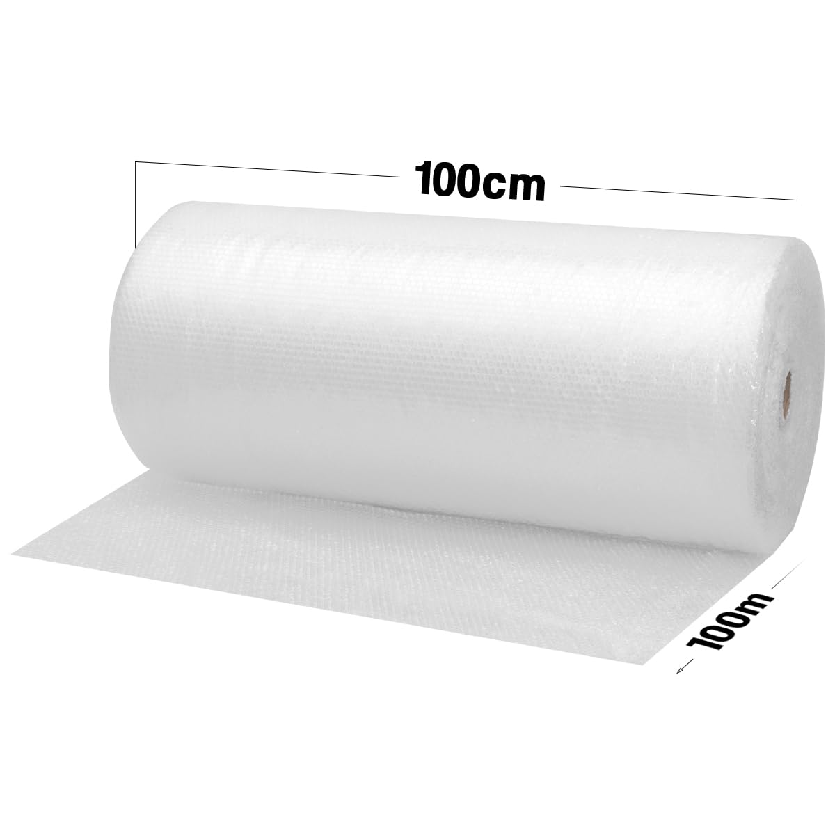 Luftpolsterfolie 100 cm x 100 m 50 my Bubble Wrap 2-lagig 1 Rolle Verpackungsmaterial