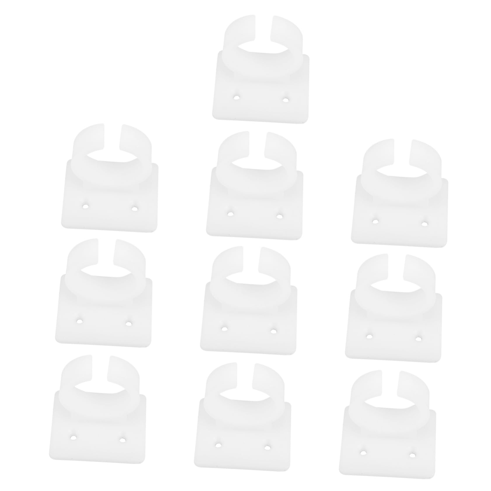 SUPVOX Microphone Bracket Desk Mic Clip 10pcs Universal Clamp on Mic Holder for Wall Desk Use