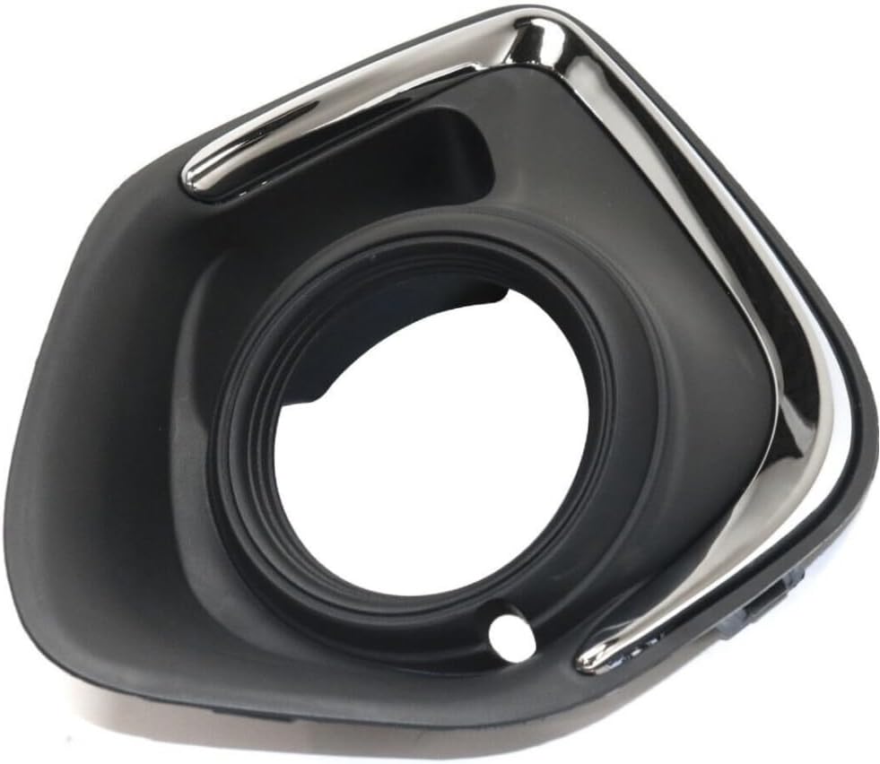 Fog Light Trim Driving Lamp Driver Left Side Left Hand (Chrome) Compatible with Mitsubishi Outlander Sport ES/SE 2013-2015 16584538 MI1038116