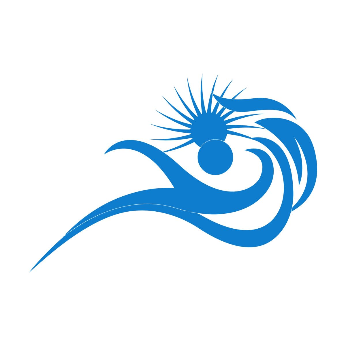 Engraving Stickers Swimming Butterfly Swim Water Sport Pool Sign 81x115.5cm Self Adhesive Extra Large Blue