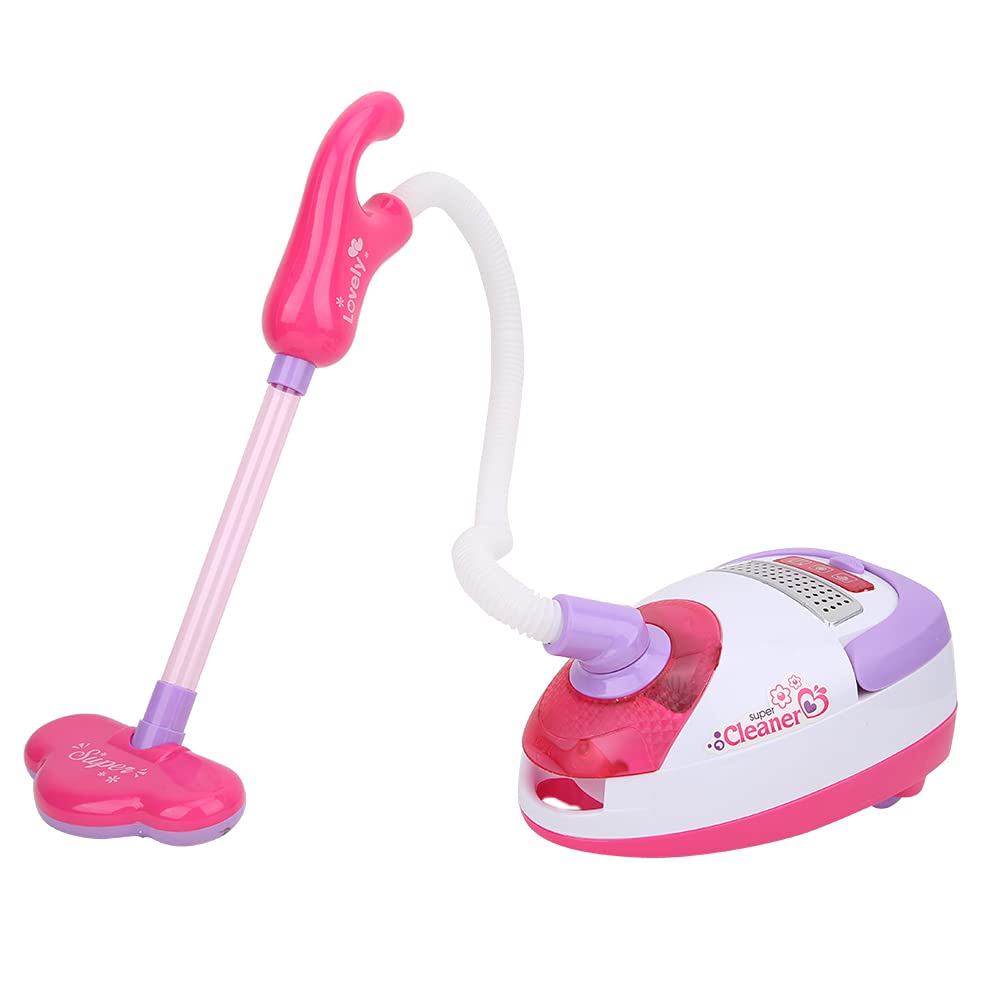 Generic Giocattolo di Simulazione per Aspirapolvere per Bambini, Divertente Giocattolo Elettrico con Suoni e Luci Realistici per Giochi di Finzione, Giochi di Ruolo Domestici, 19x12x9 Cm (5999)