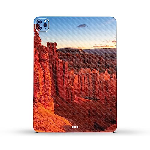 Image of MightySkins Carbon Fiber Skin Compatible with Apple iPad Pro 11 inch M2 4th Gen (2022) Full Wrap Kit - The Hammer | Protective, Durable Textured Carbon Fiber Finish | Easy to Apply | Made in The USA