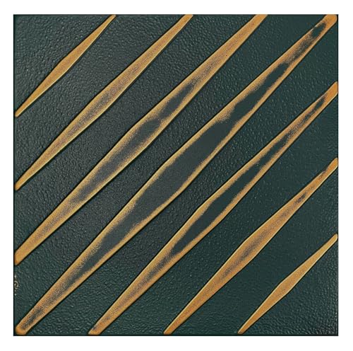 Eurodeco Paneles de poliestireno XPS, paneles de techo, paneles de pared 3D, decoraciones de poliestireno, revestimiento de pared retro vintage, 3mm de grosor - 50x50cm (4m²-16 piezas, 89-ZL-44)