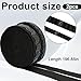 Non-Slip Silicone Gripper Elastic Band for Clothing, Black Wave Silicone Tape for Garment Sewing, Waistbands, DIY Projects, 0.8