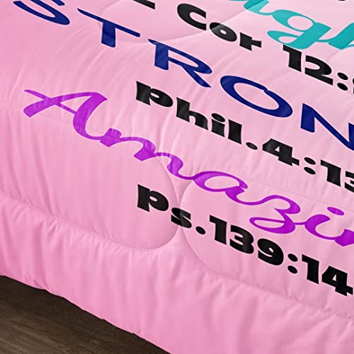 Grat Tioc Black Girl Magic Comforter Set Full Size,Black Girl Bedding Set,African American Girl Comforter Set,Inspirational Quote Afro Girl Bedroom Decor, Birthday For Teenage （Purple） #TOP5