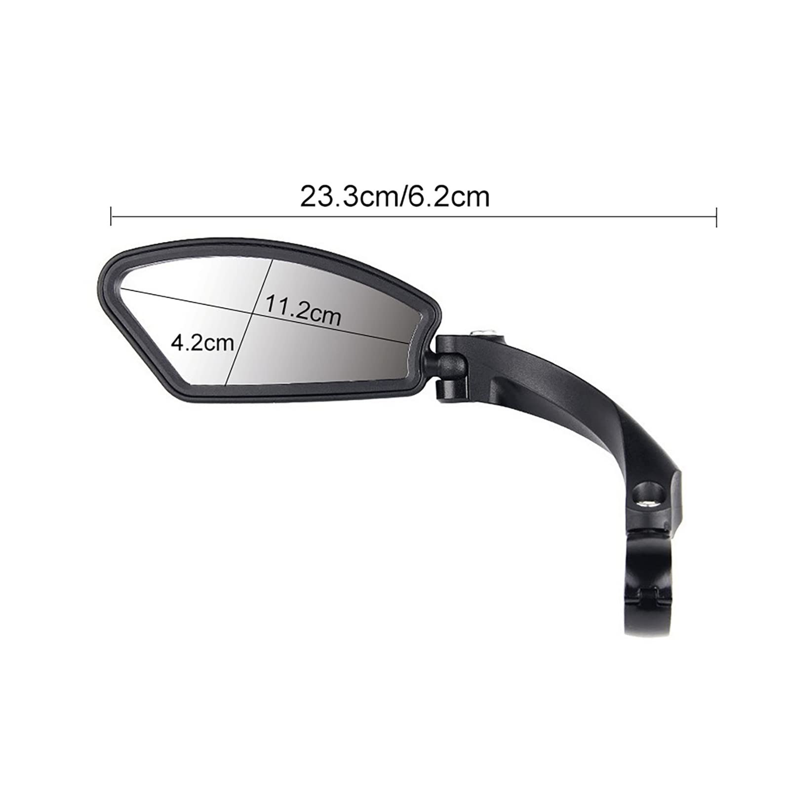 Seite Rückspiegel Universal-Fahrrad-Blendschutz-Rückspiegel, Einstellbare Drehung, Weitwinkel, Radfahren, 360 ° Gedrehte Rückspiegel Für MTB-Rennrad Lenkerendenspiegel ( Color : Stainless steel Pair )
