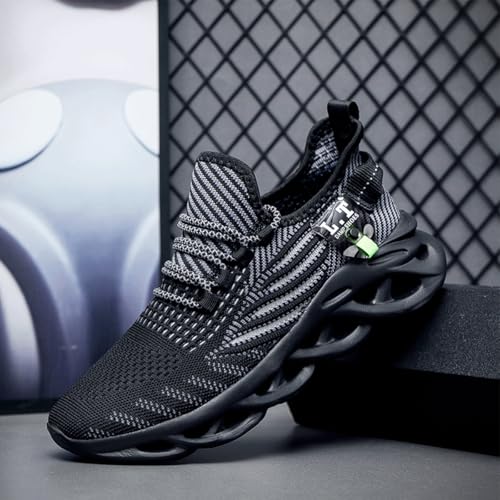 Image of Mens Running Shoes Gym Slip on Sneakers Non Slip Walking Tennis Sports Work Athletic Workout Casual Lightweight Breathable Fashion