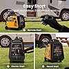 maXpeedingrods 3500W Petrol Inverter Generator Dual Fuel 4-Stroke Electric Start Generator for Camping, RV Travel, Home, or Jobsites