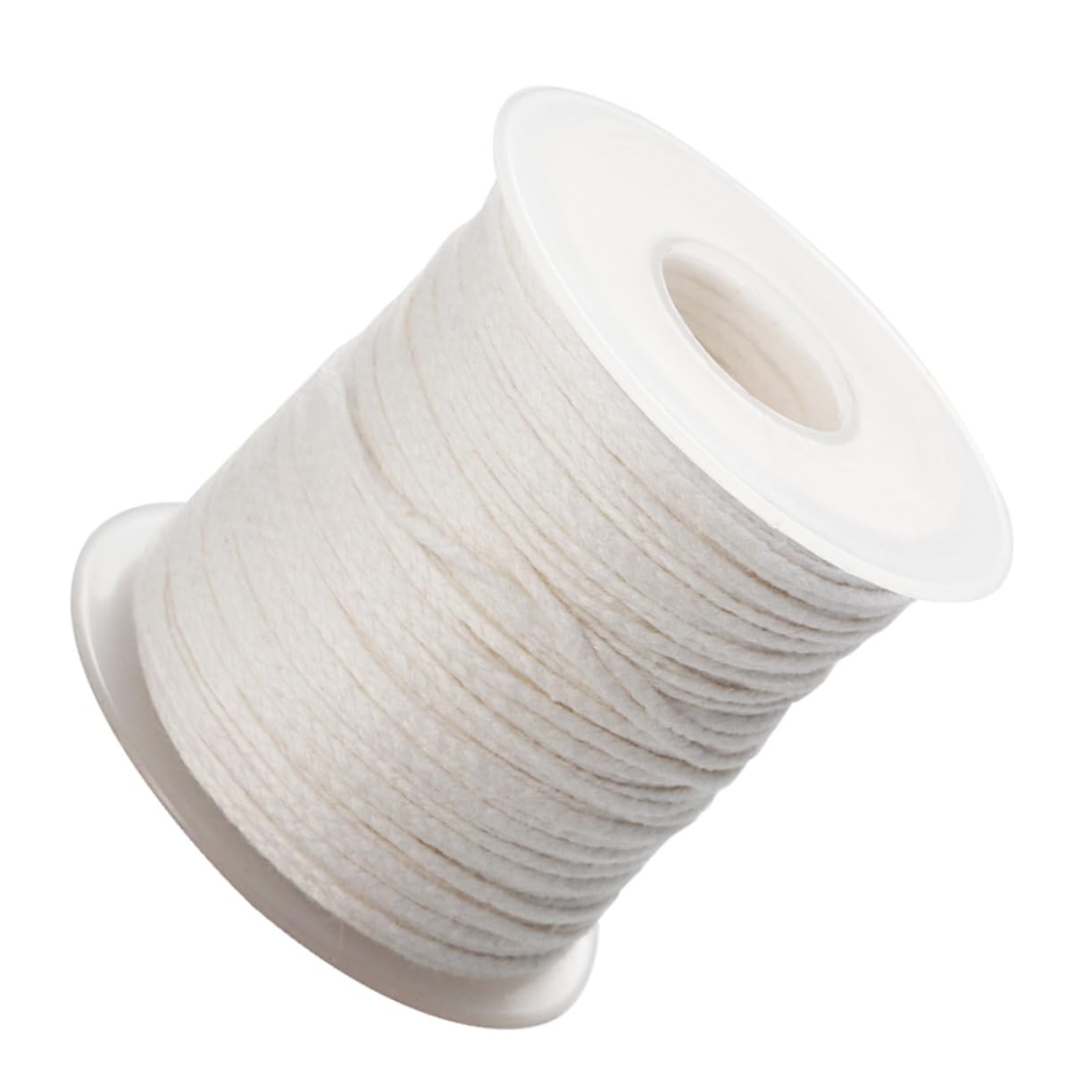 DOITOOL Candle Making Wicks Cotton Core Wick Spool (61m) 2 Rolls Braided Wick for Pillar Taper Candles
