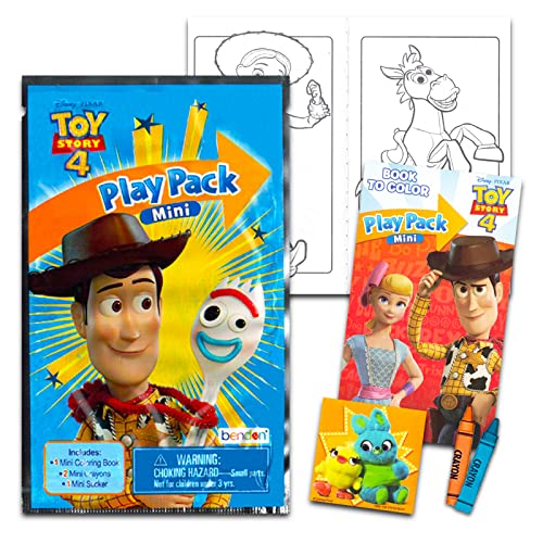 Classic Disney TOY STORY BIRTHDAY PARTY SUPPLIES Toy Story Mini Party Favors Set For Kids - Bundle With 24 Mini Toy Story Grab N Go Play Packs With Coloring Pages, Stickers & More thumb #1