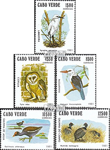 Prophila Collection Cape Verde Michel.-No..: 445-449 (Completa Edizione) 1981 Uccelli (Francobolli per i Collezionisti) Uccelli