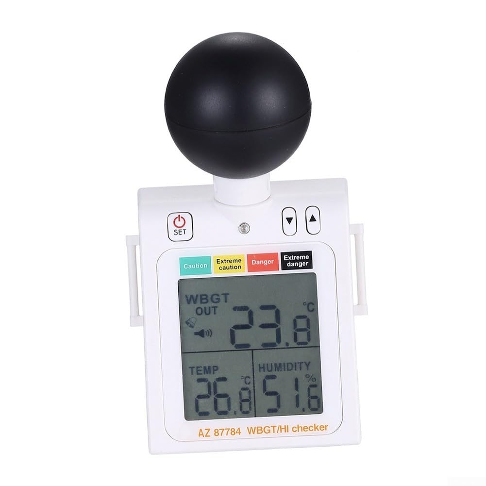 Indice digitale termico per sport all'aria aperta - Rilevatore di stress termico indossabile con allarme regolabile 70 x 60 mm