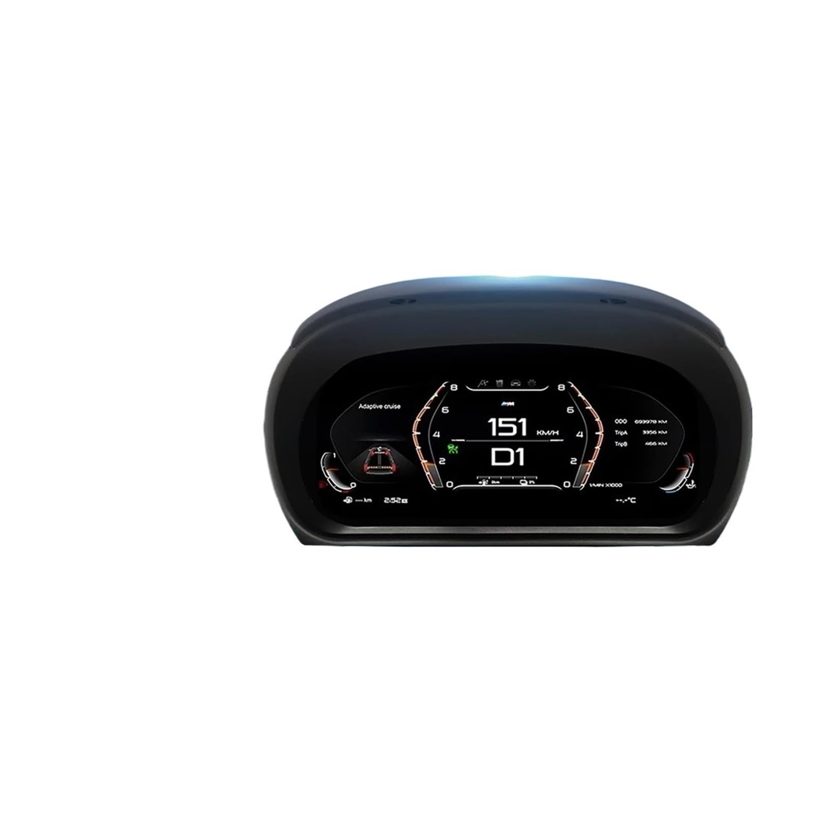Cruscotto LCD da 11 pollici compatibile con BMW Serie 3 E90 E91 E92 2005-2012 anni Supporto Carplay Pannello Virtuele Tachimetro cabina di pilotaggio(Black)