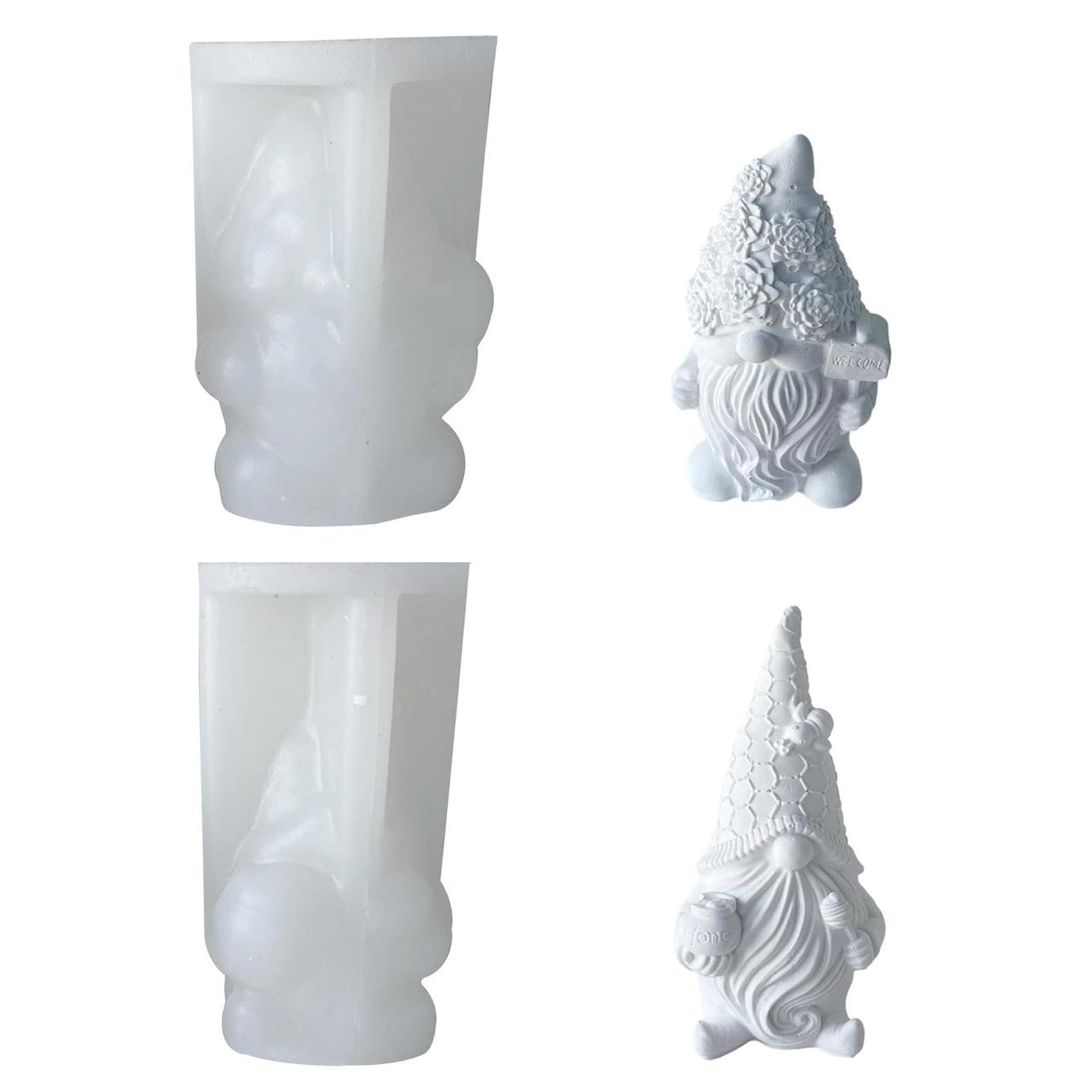 Lot De 2 Moules En Silicone Sapin De Noël - Pour Résine, Bougie, Savon, Décoration DIY - 3