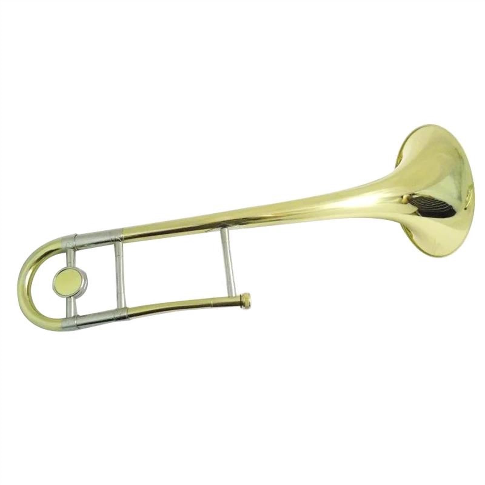 Trombones Instrumentos musicales Instrumentos Musicales Pistones Trombón Tono Bb Cuerpo De Latón Amarillo Lacado Con Estuche Boquilla