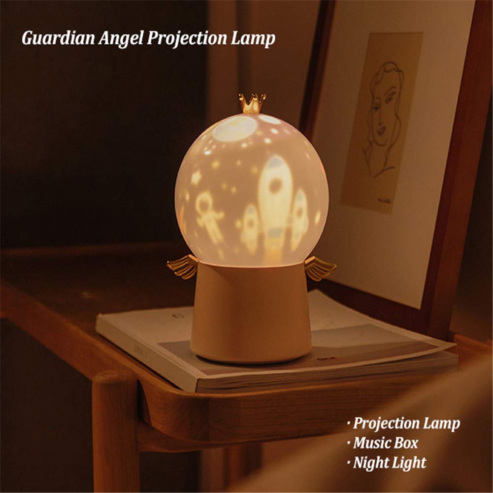 Lámpara De Proyección De Cielo Estrellado Para Interiores Luz Nocturna De Música LED Giratoria De 360 ??°, Adecuada Para Niños, Adecuada Para Habitaciones De Bebés, Dormitorios (Verde oscuro)