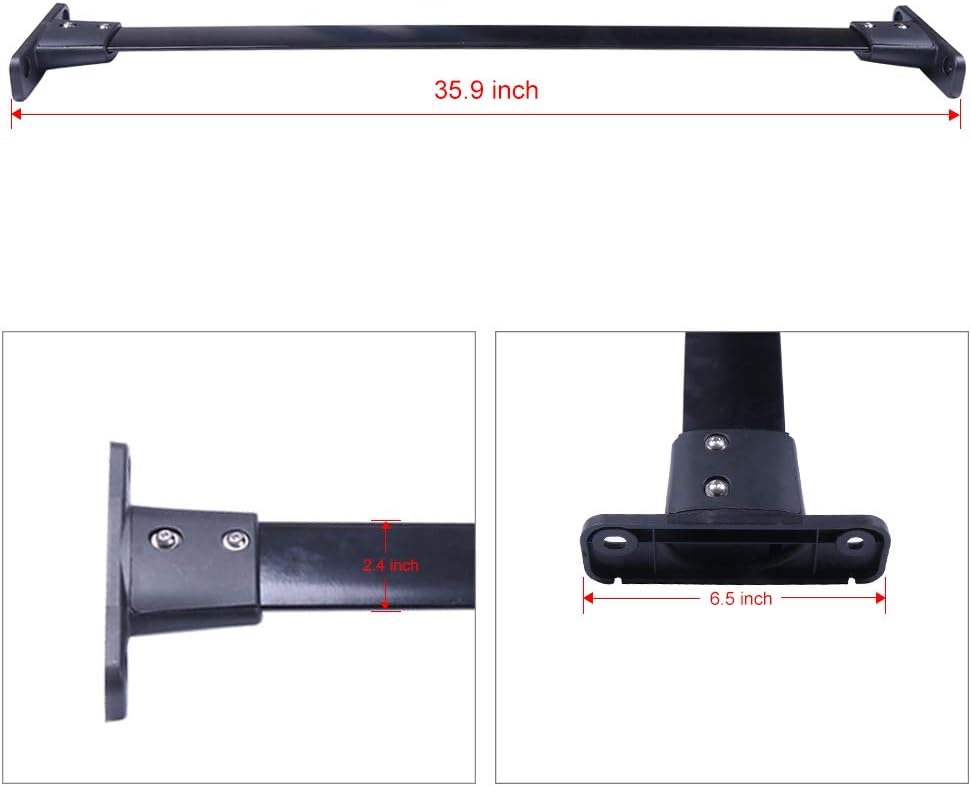 Ainter Cross Bar Roof Rack for Nissan Pathfinder 2005-2012 (Only for Models with existing roof Rails) Black with 150LBS Load-Capacity Roof Top Rail Rack Crossbar Luggage Cargo Carrier Roof Rack Set