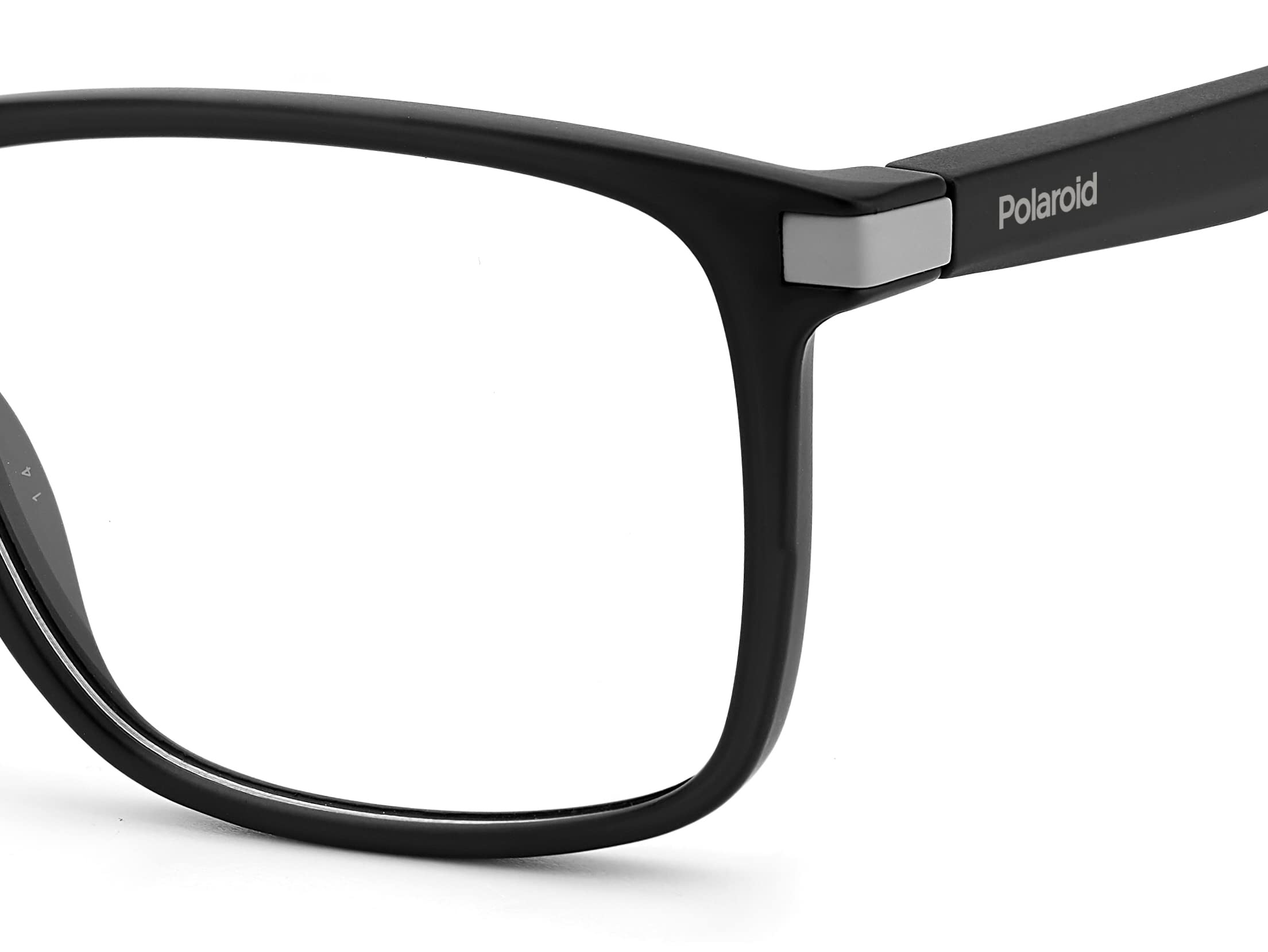 Polaroid Brille mit Sehstärke für Herren optional mit Sonnenbrillentönung oder Blaulichtfilter, Rechteckig, gefertigt aus Acetat (inklusive Brillenetui)